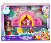 Enchantimals Wycieczka Pod Namiot Zestaw Lalka Miś Akcesoria