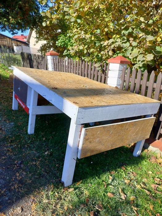 Stół drewniany roboczy 150x250x100