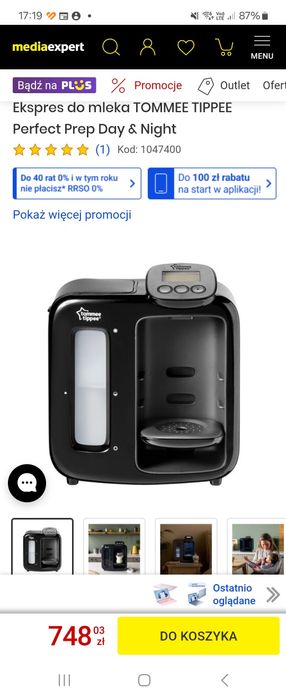 Tommee Tippee ekspres do mleka