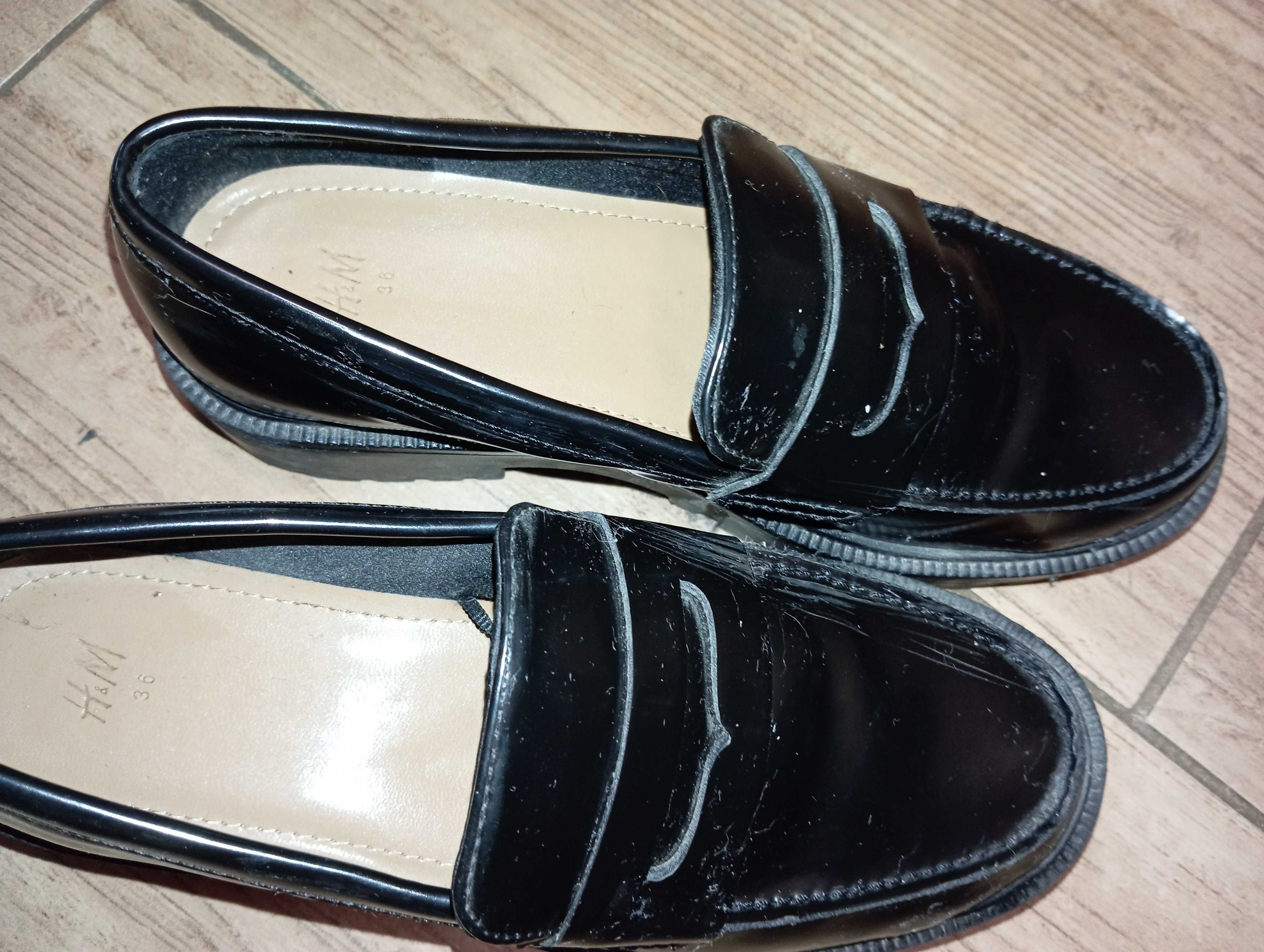 Mokasyny h&m 36 czarne