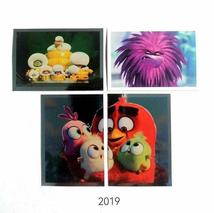 Conjunto 4 cromos Angry Birds 2 O filme, edição 2019 Rovio