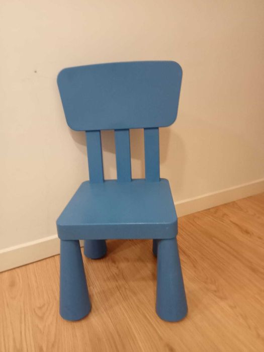 Cadeira criança azul ikea Mammut