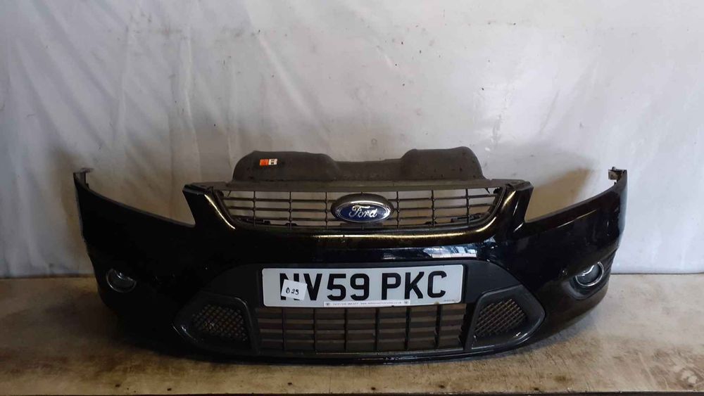 ^ ZDERZAK PRZÓD PRZEDNI FORD FOCUS MK.2 2 II LIFT FL F3 CZARNY ST LINE RS HALOGENY