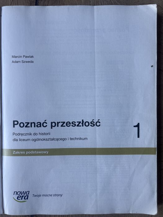 Poznać przeszłość podręcznik do historii dla LO i technikum klasa 1