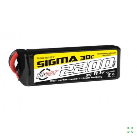 Bateria Lipo SIGMA 2200mah 11.1v 30C XT60 (105mm)