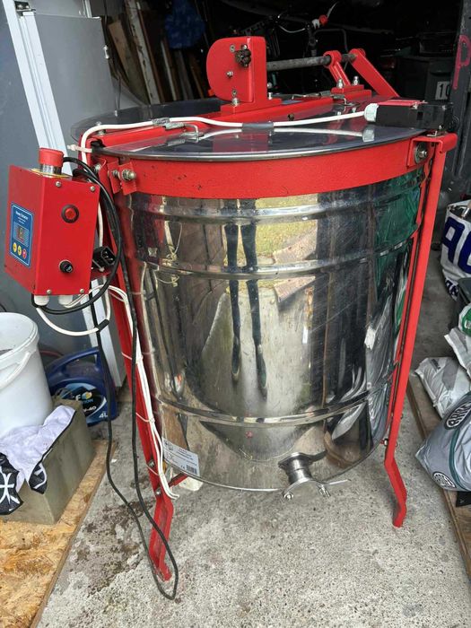 Miodarka elektryczna Łysoń 5-ramkowa INOX - stan bardzo dobry