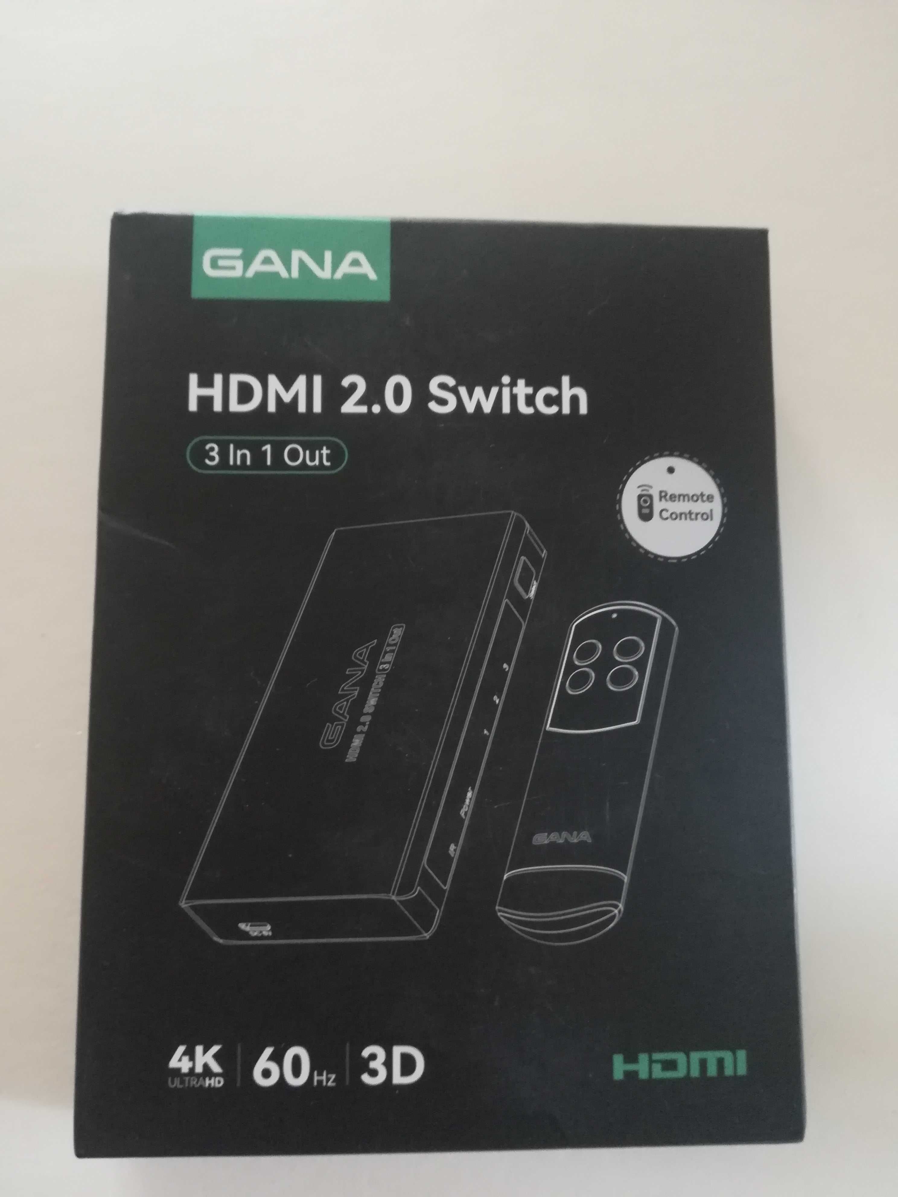 Przełącznik HDMI 4 wejścia rozdzielacz