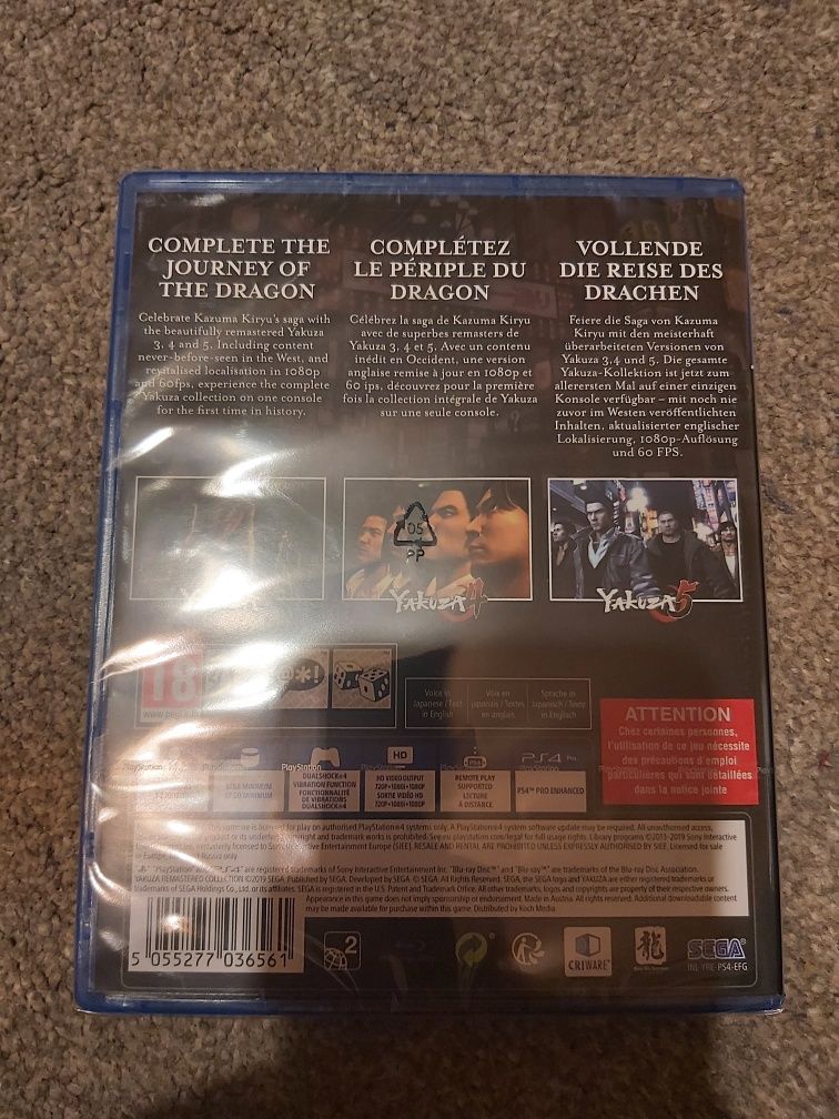 Yakuza Remastered Collection NOWA ps4