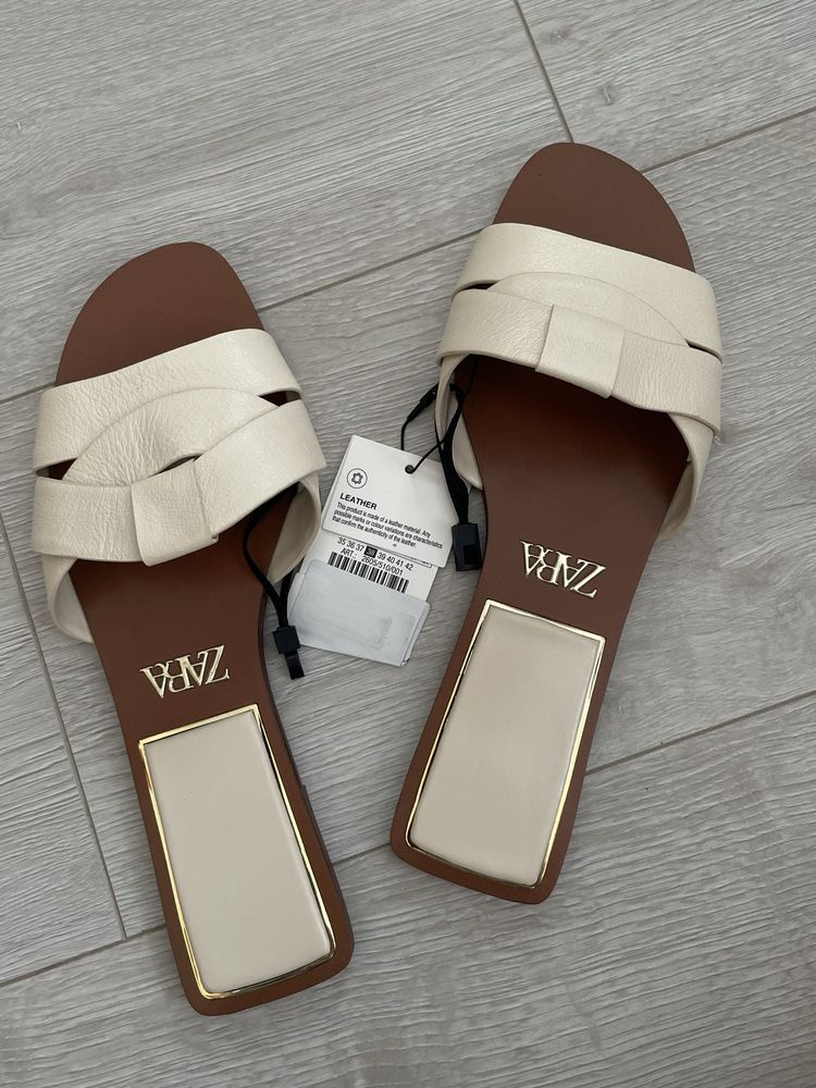 Zara шльопанці, нові, 38 розмір