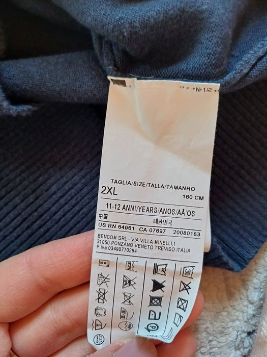 Sweterek dziewczęcy 140cm granatowy