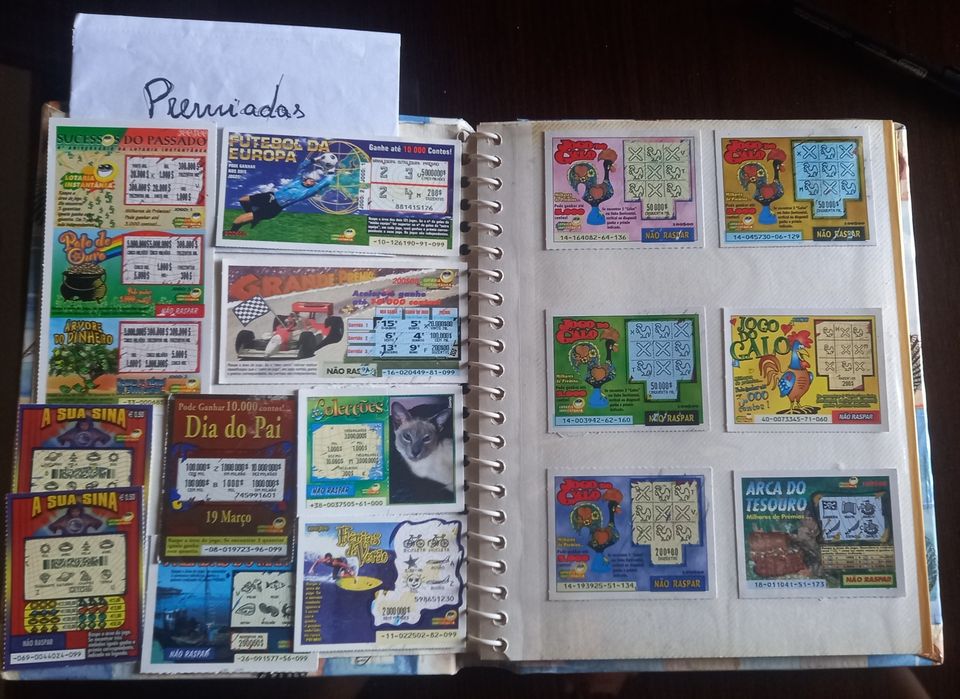 Coleção de Raspadinhas