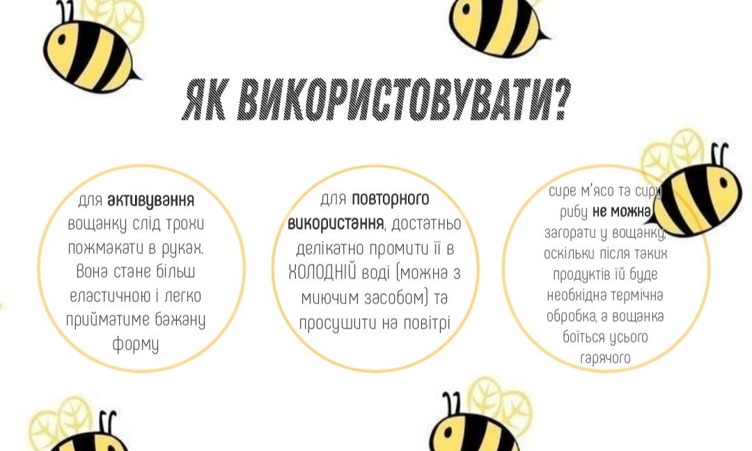 Вощанка | екологічна серветка 100% бджолиний віск