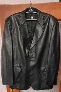 Кожаный пиджак...размер 54-56