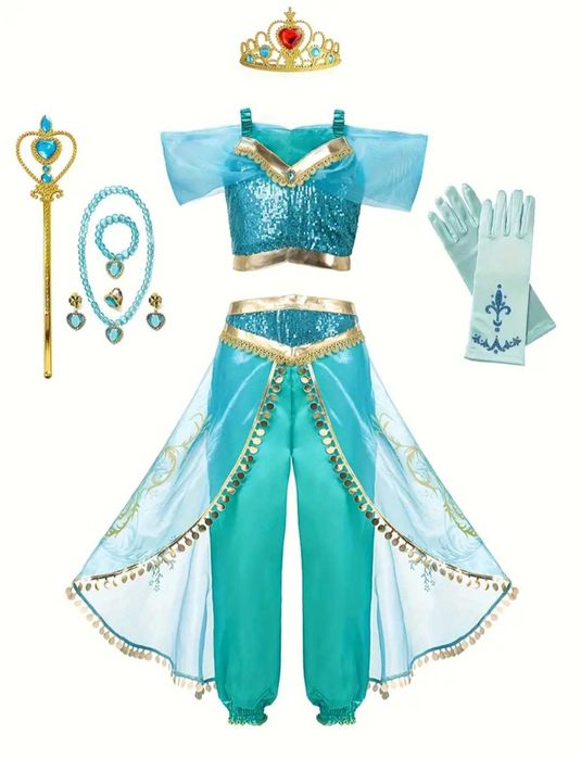 Nowy zestaw Jasmina Dżasmina Alladyn, r. 116 + akcesoria! przebranie