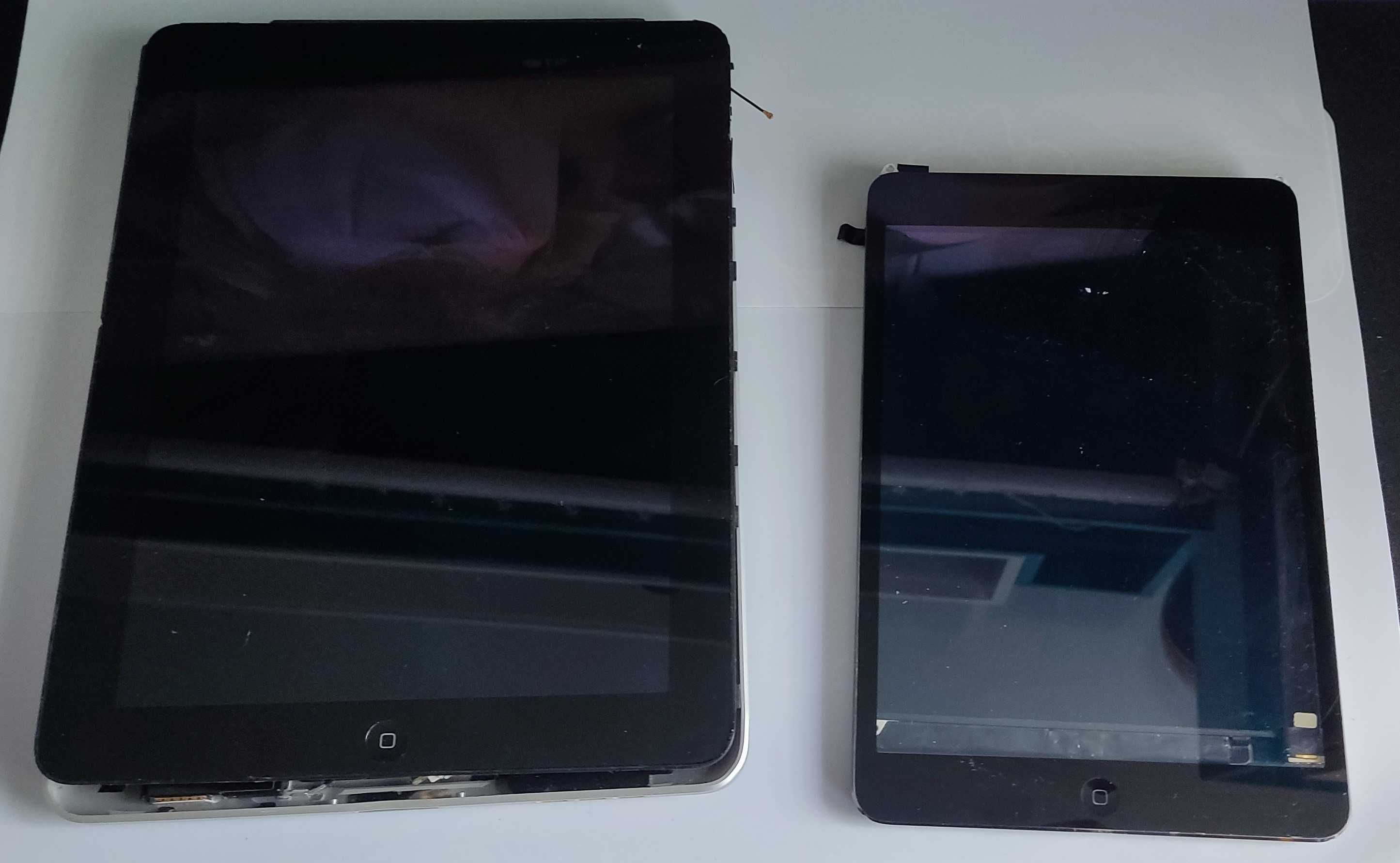 Dwa iPady, uszkodzone