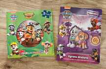 Książki Psi Patrol z figurkami, puzzlami- 2 szt.