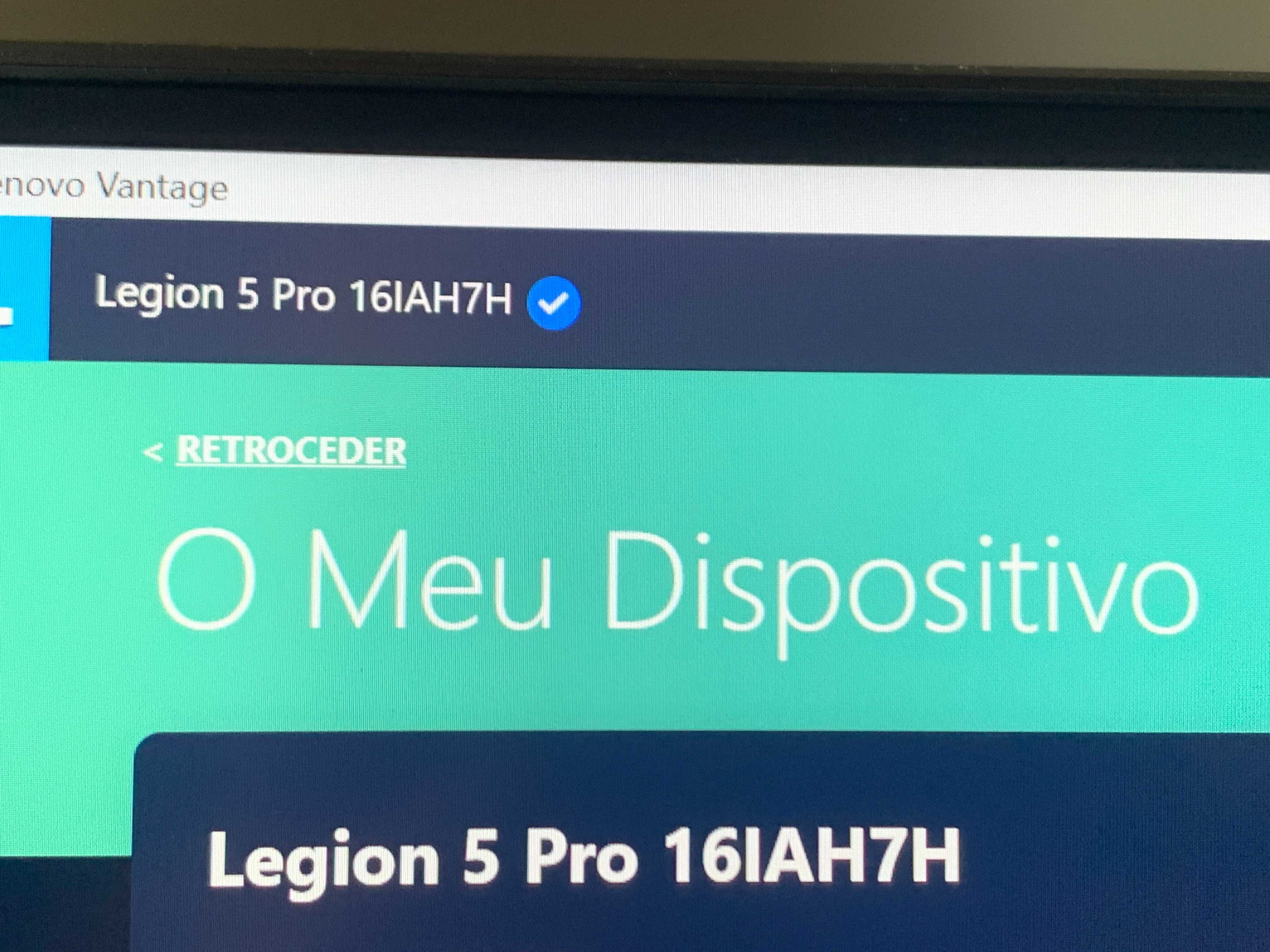 LENOVO LEGION 5 PRO (7ª Geração) 16IAH7H Laptop - Computador Portátil