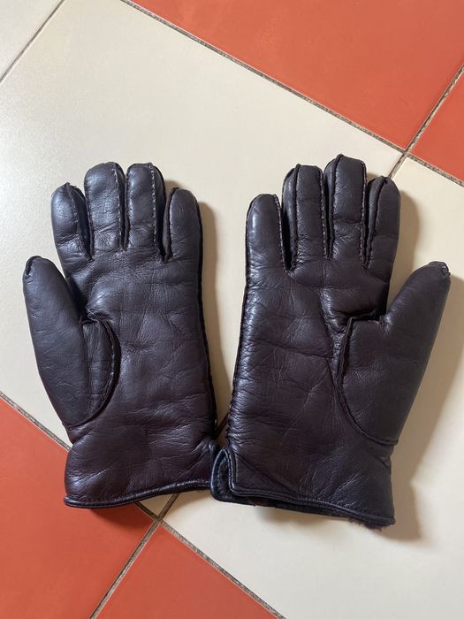 Skórzane rękawice męskie