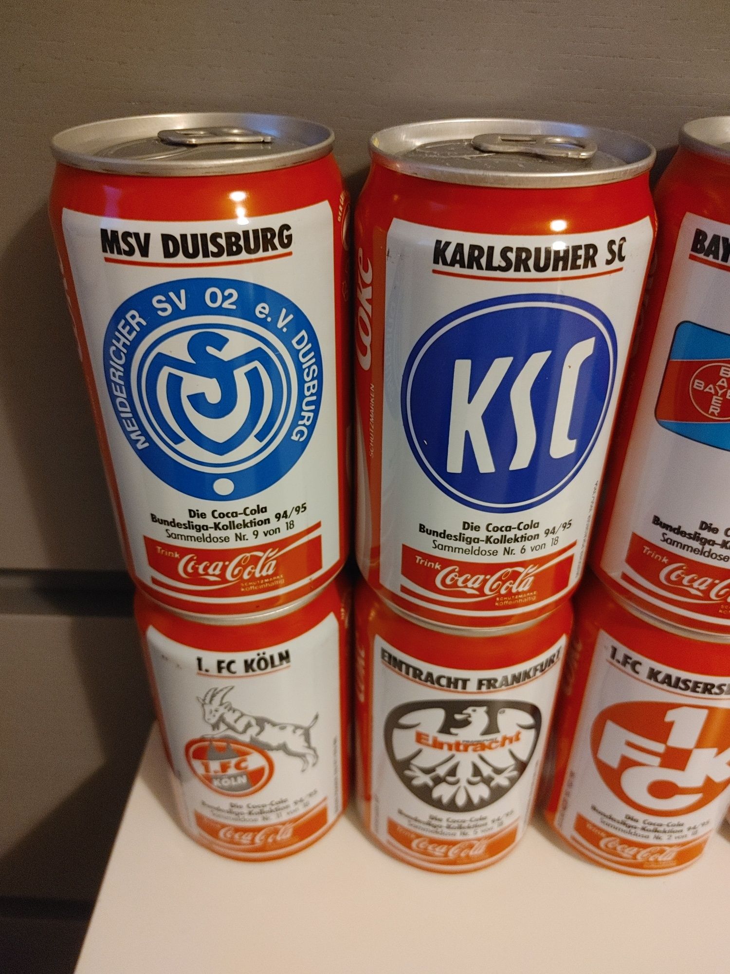 Coca-cola Zestaw 18 Pełne Puszki z 1996r SPRAWDŹ