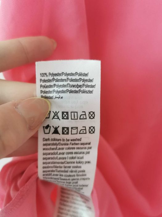 Różowa elegancka bluzka na ramiączkach top damski M 38 L 40