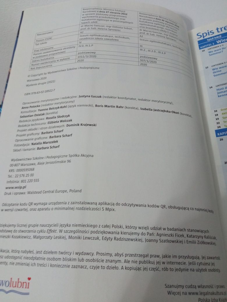 Efekt 3 podręcznik do języka niemieckiego dla liceum i technikum