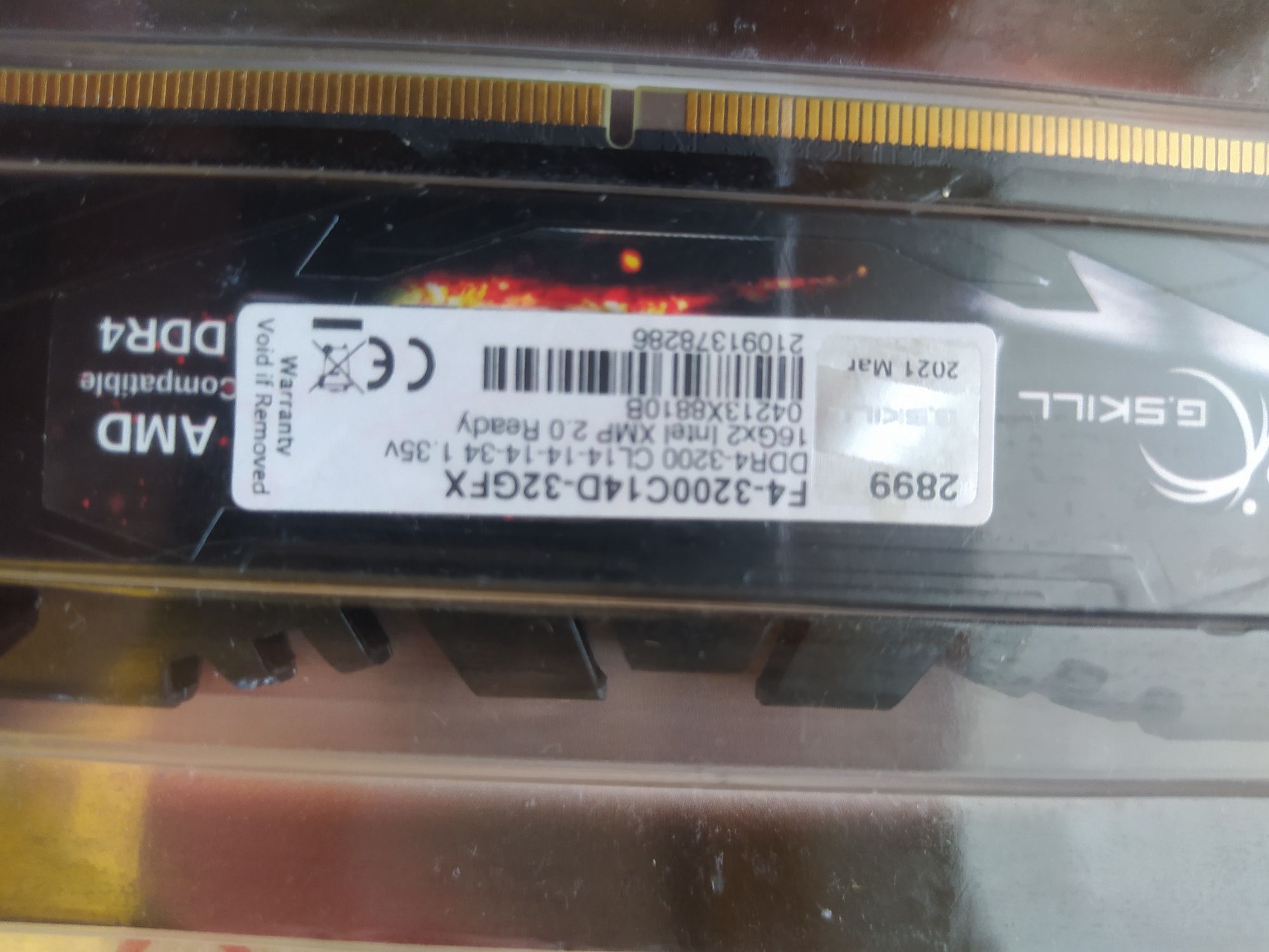 ОЗУ G.SKILL DDR4 F4-3200C14D-32G 2x16 gb
