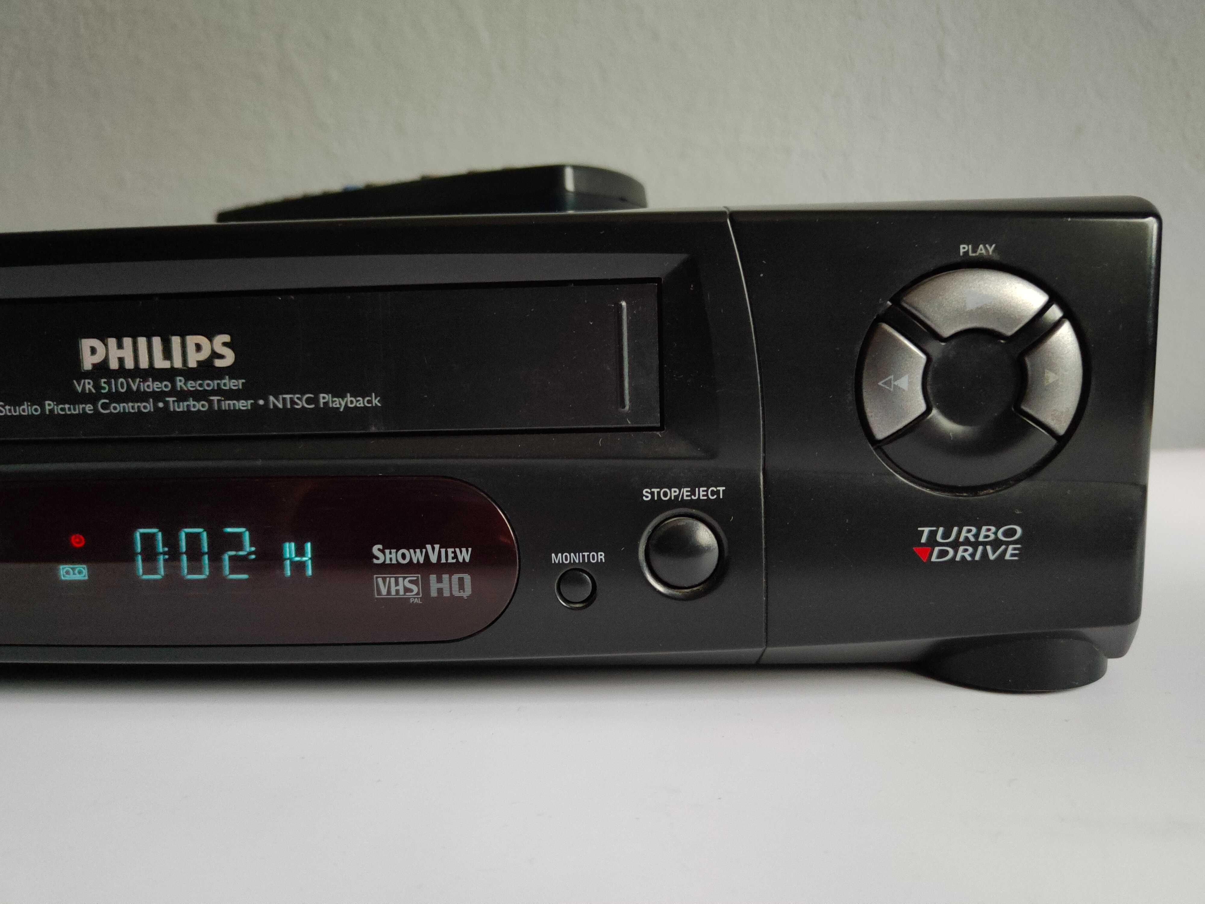 Magnetowid PHILIPS VR 510 z pilotem 6 Head HiFi Stereo uszkodzony