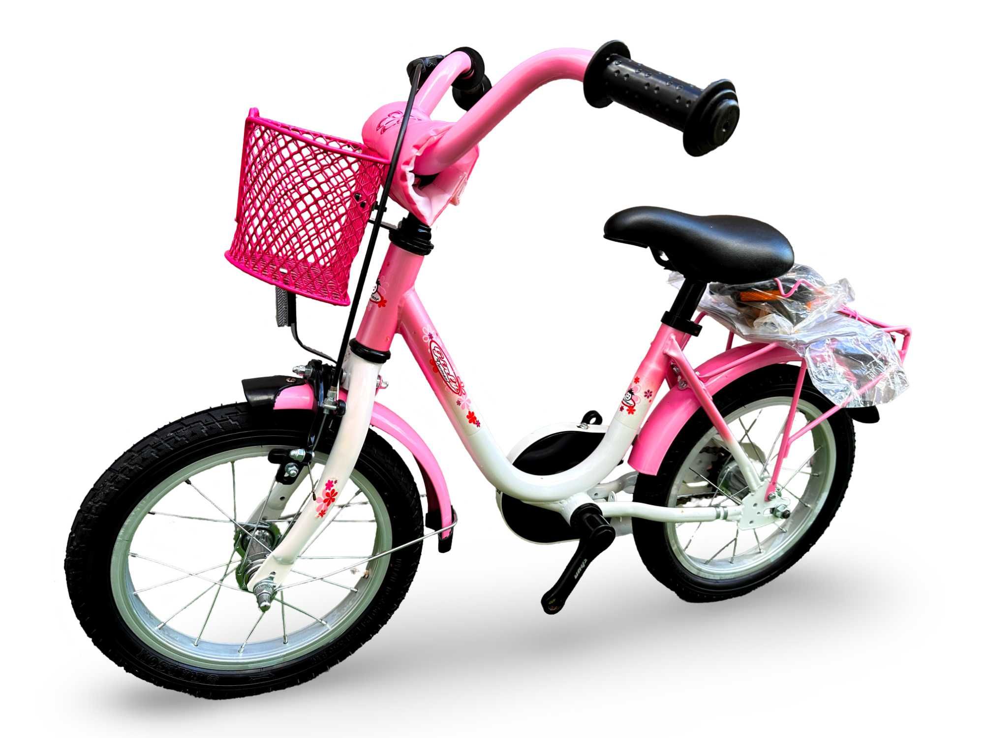Rower Dziecięcy VERMONT GIRLY SUMMER Koła 14" Błotniki Bagażnik