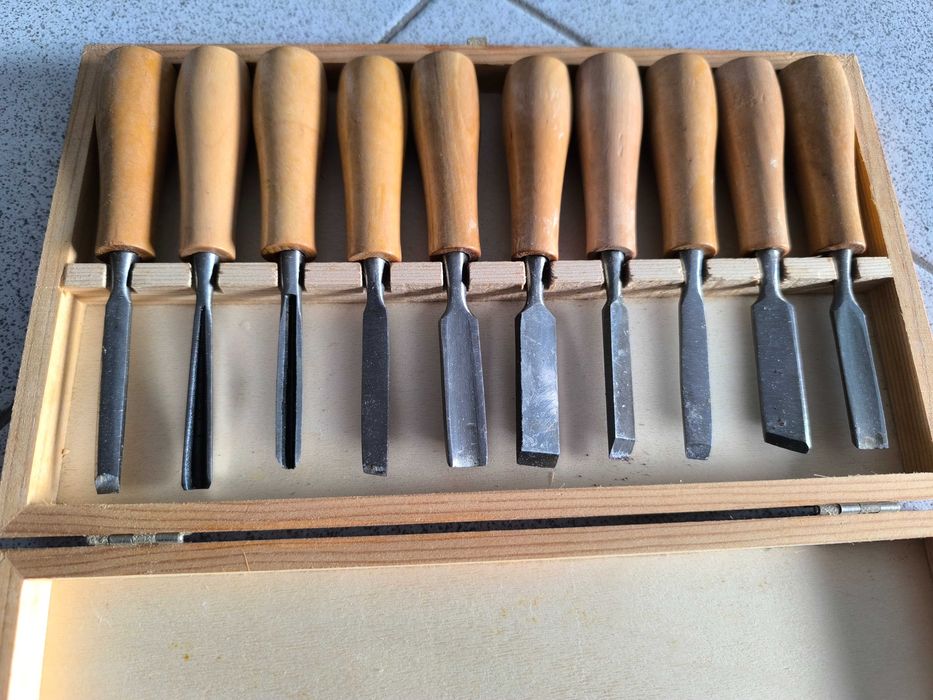 Conjunto de formões para madeira (bricolage)