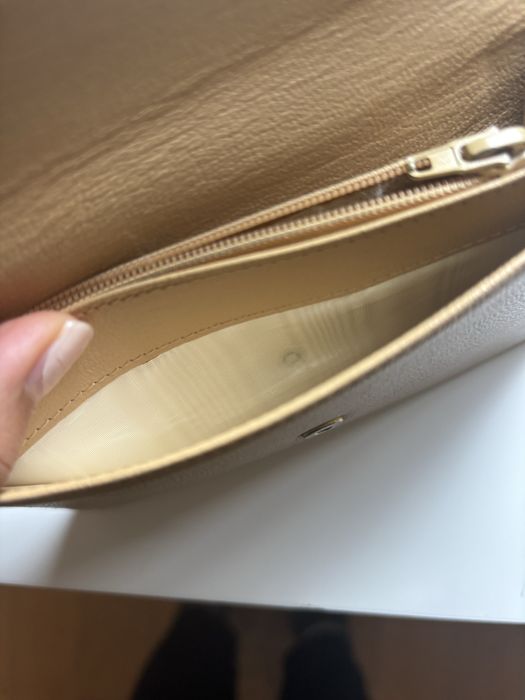 Carteira chanel bege