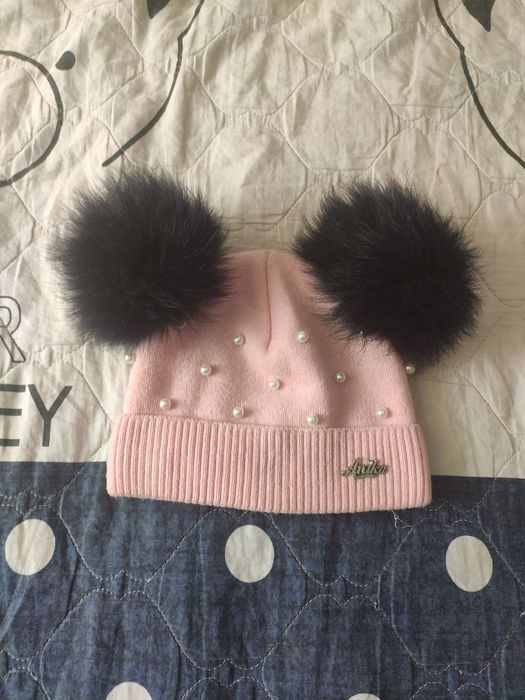 Набір шапок осінь зима для дівчинки, шапки дитячі