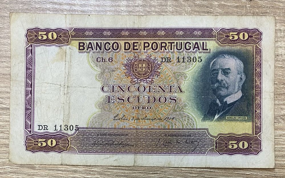 Nota de 50 Escudos 1938
