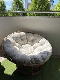 Fotel rattanowy ogrodowy Jysk JORDRUP typu Papasan Ikea