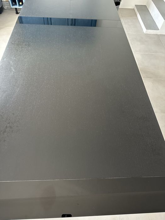 Mesa extensivel de jantar preta