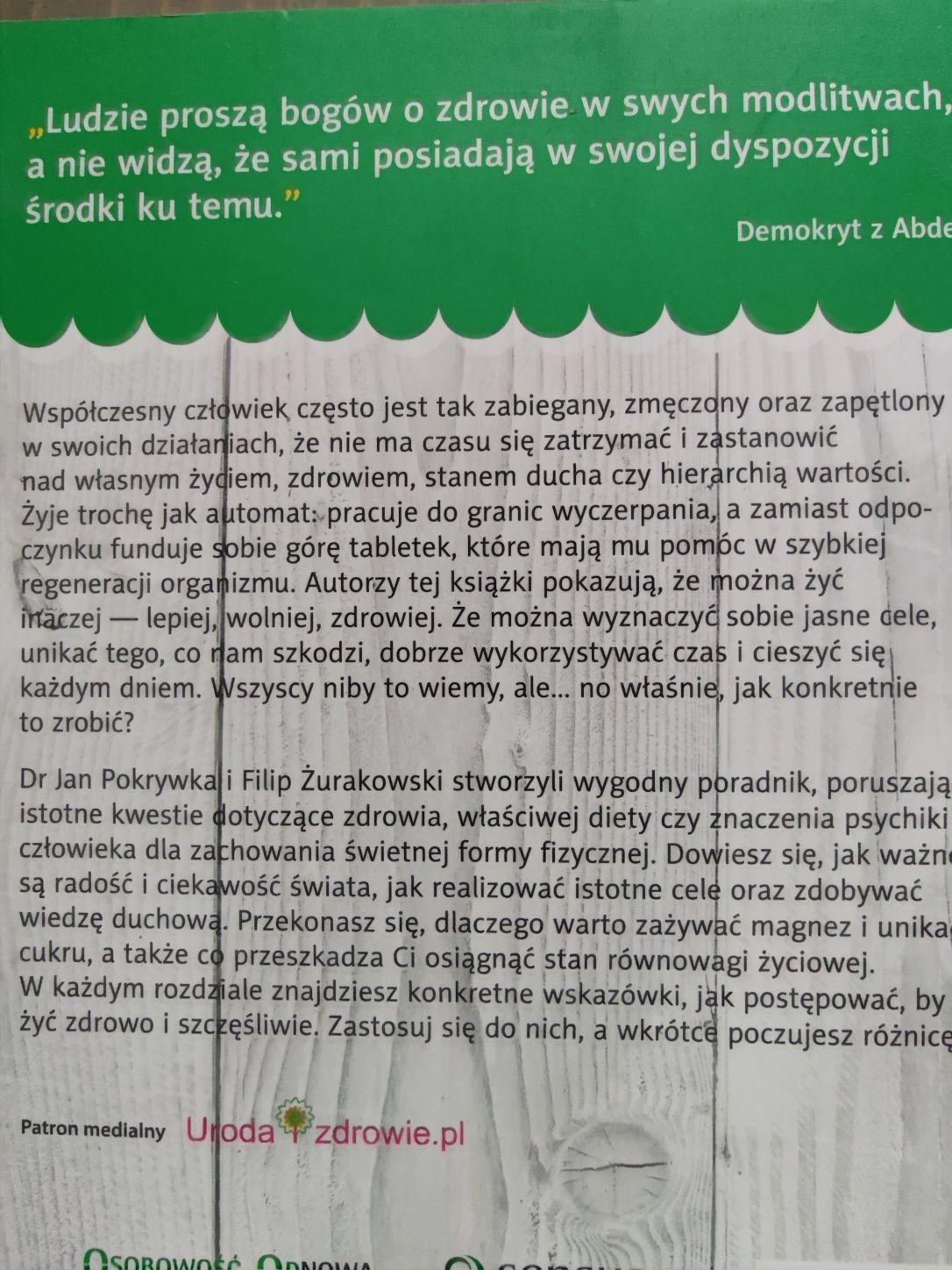 Książka poradnik Na zdrowie