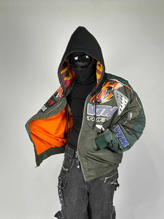 Vetements Green Navy Alpha Industries Bomber бомбер куртка зелена S M