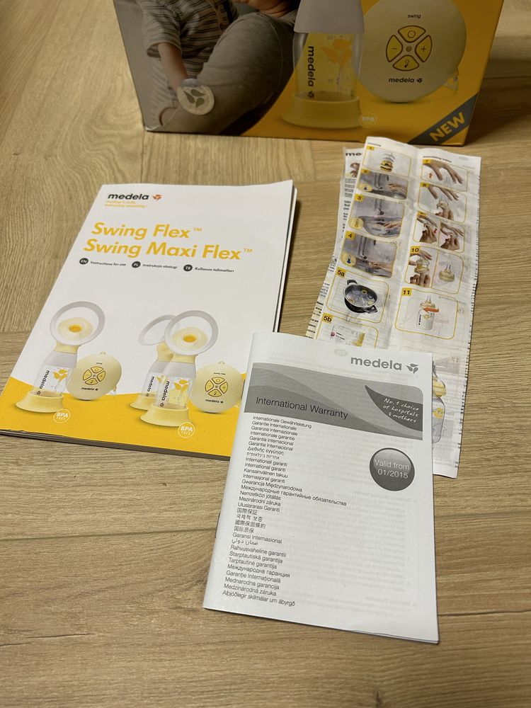 Laktator dwufazowy Medela Swing Flex zestaw