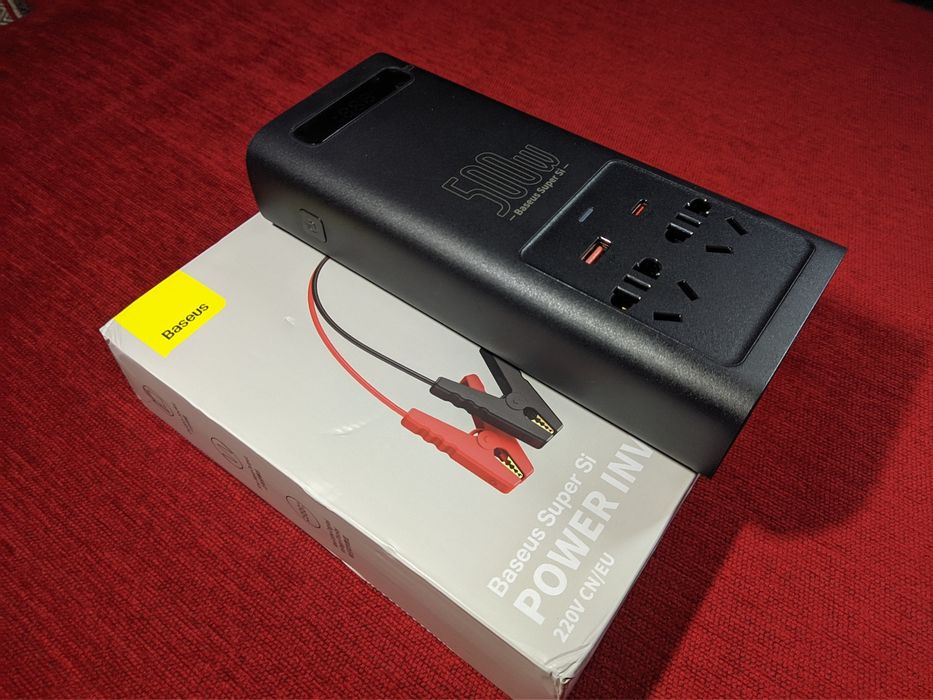 Інвертор Baseus 500W. Чиста синусоїда.