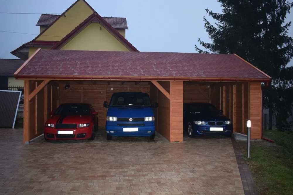 Garaż drewniany, wiata, zadaszenie PRODUCENT