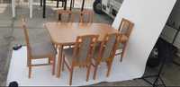 NOWE : Stół + 6 krzeseł, OLCHA + CAPUCCINO dostawa cała PL
