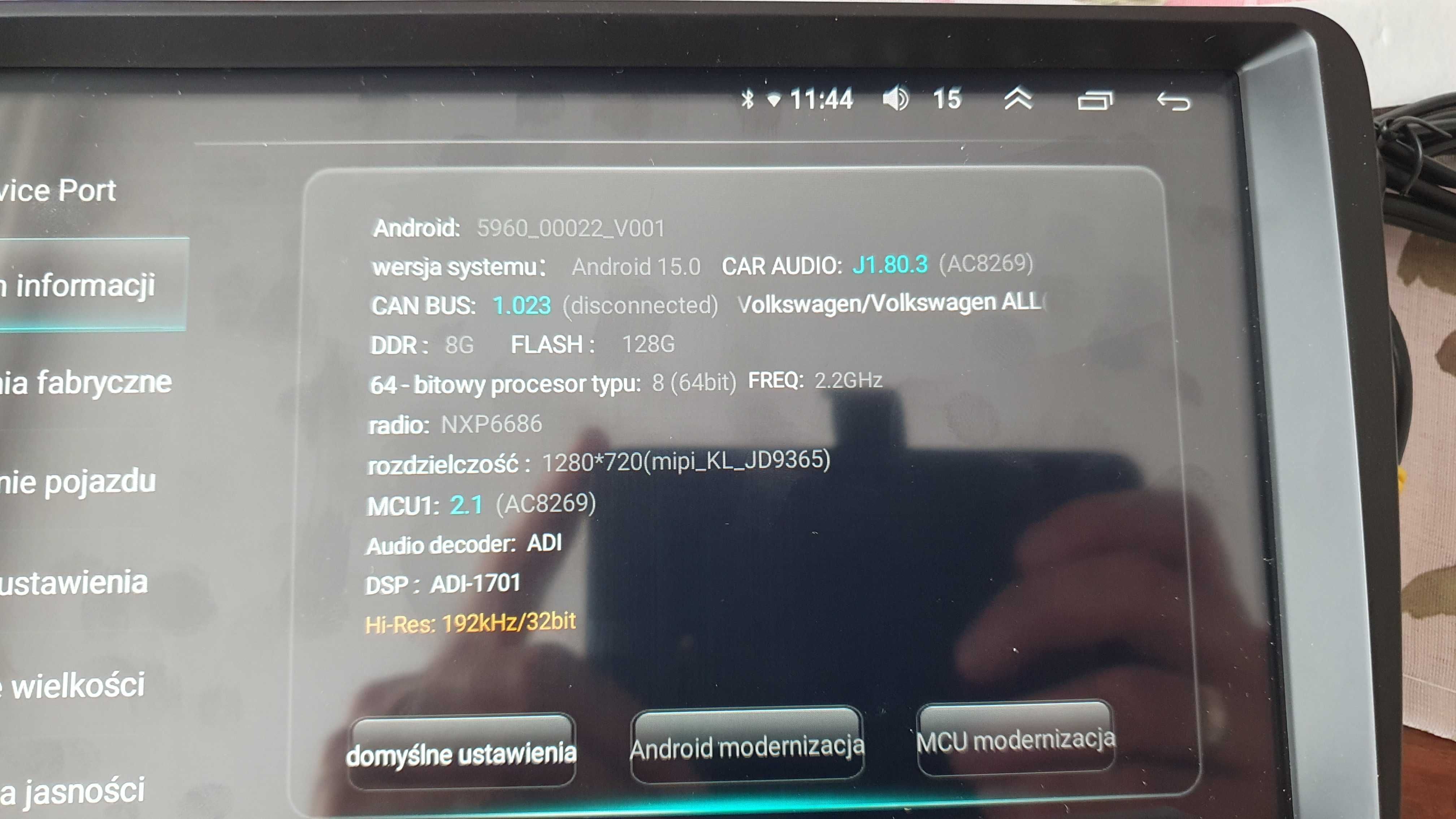 Radio Android Wifi Gps Bluetooth Skoda Seat VW Nowe 8GB RAM DSP Androi