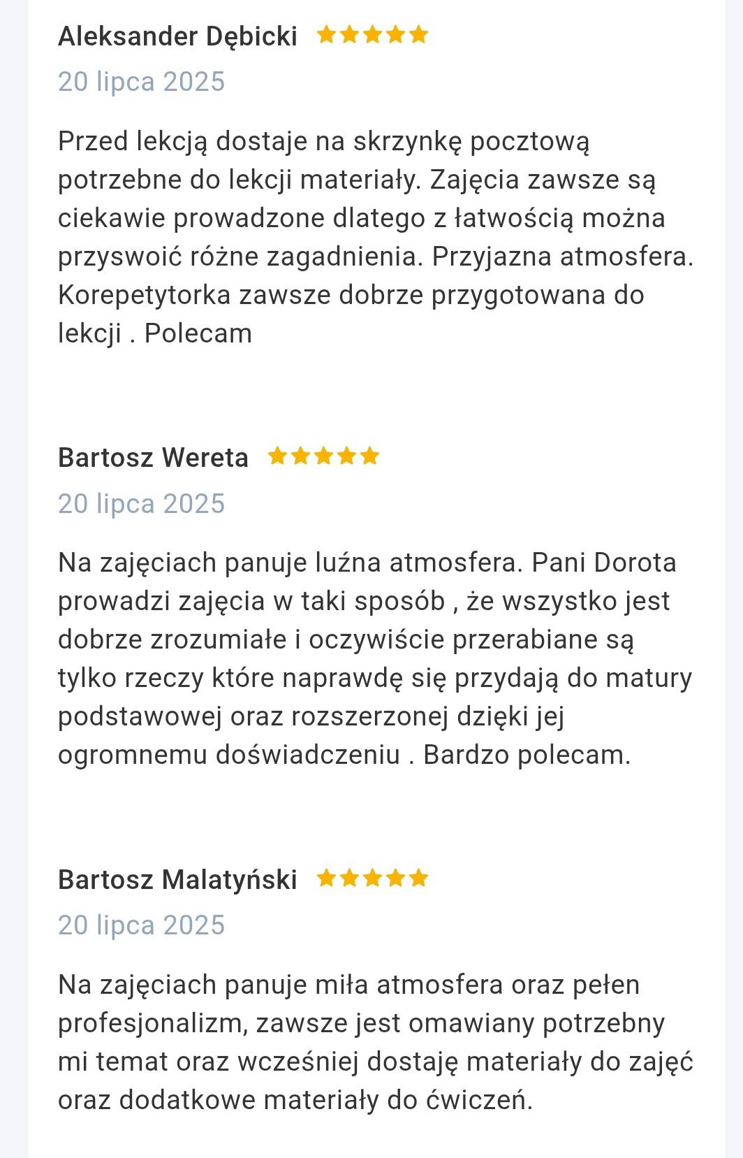 Korepetycje z języka angielskiego online + stacjonarnie