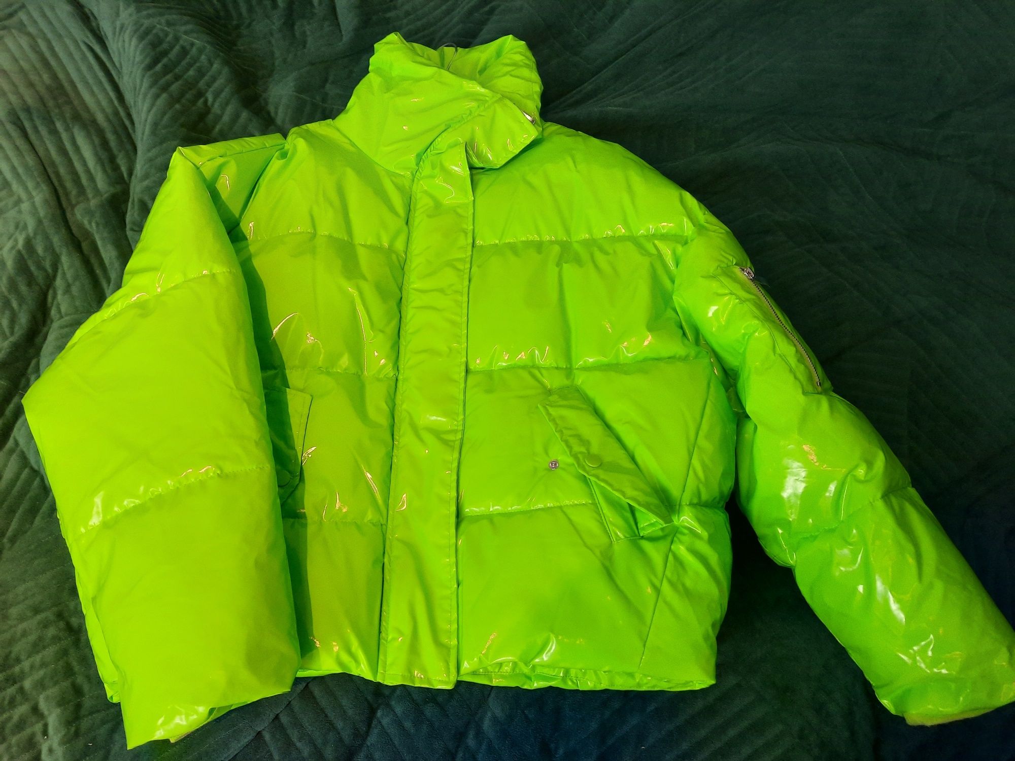 Kurtka CROPP r. M ideał Puffer Neon