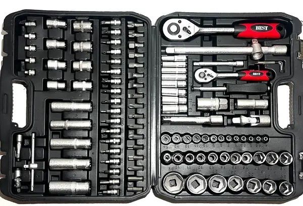 Набір інструментів 108 од. 1/2", 1/4" (6-гр.) 4-32 мм BEST