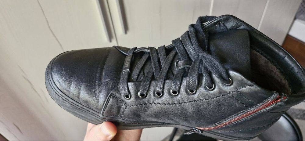 Ботинки кожа зима мужские