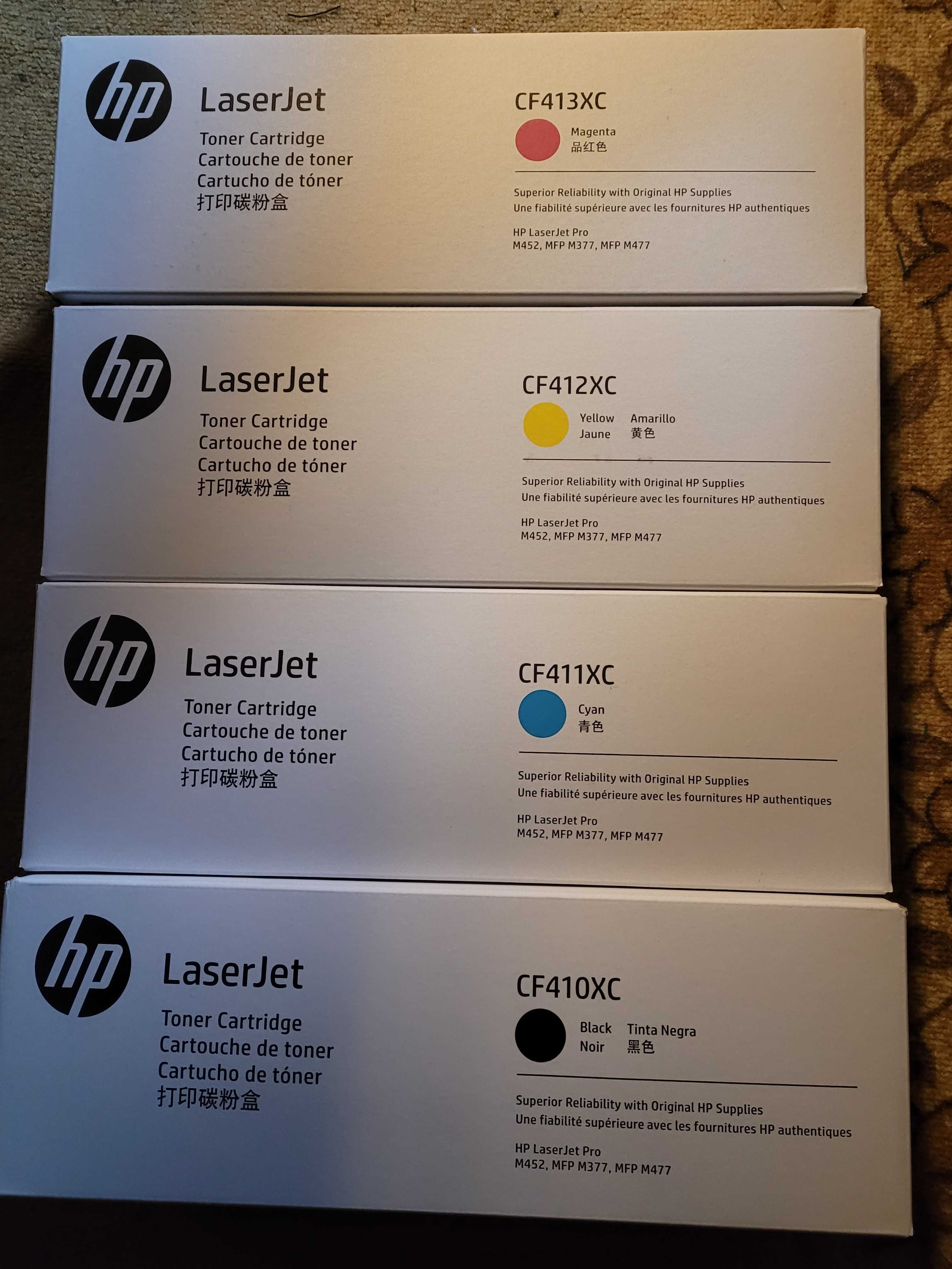 Komplet tonerów HP 410XC CF410XC,CF411XC,CF412XC,CF413XC