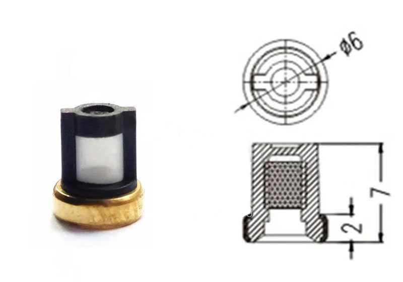 Ремкомплект Мікрофільтр сітка паливна форсунка Renault к4м к4j 1.4 1.6