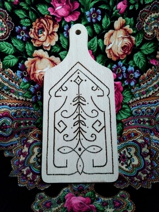 Ozdobna drewniana deska | Ręcznie wypalana