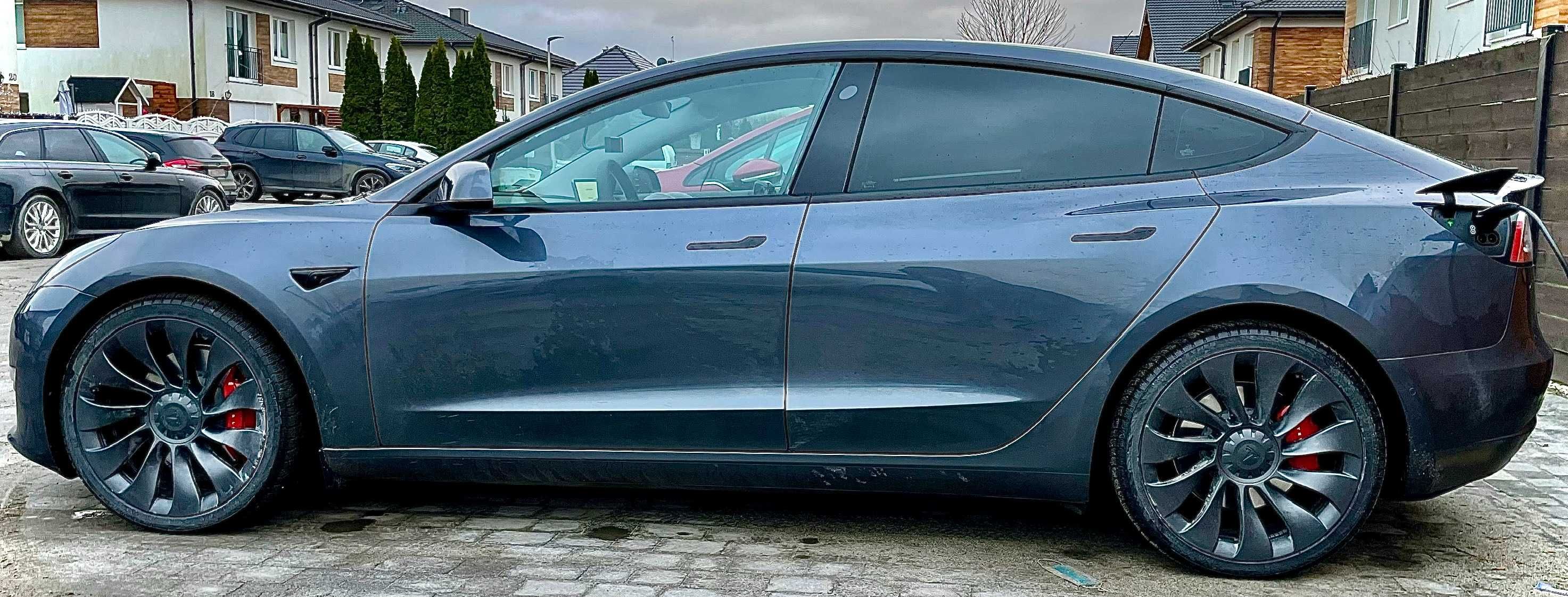 Wynajem samochodu Tesla 3 Performance 3.3sekundy/100km, 521 koni.