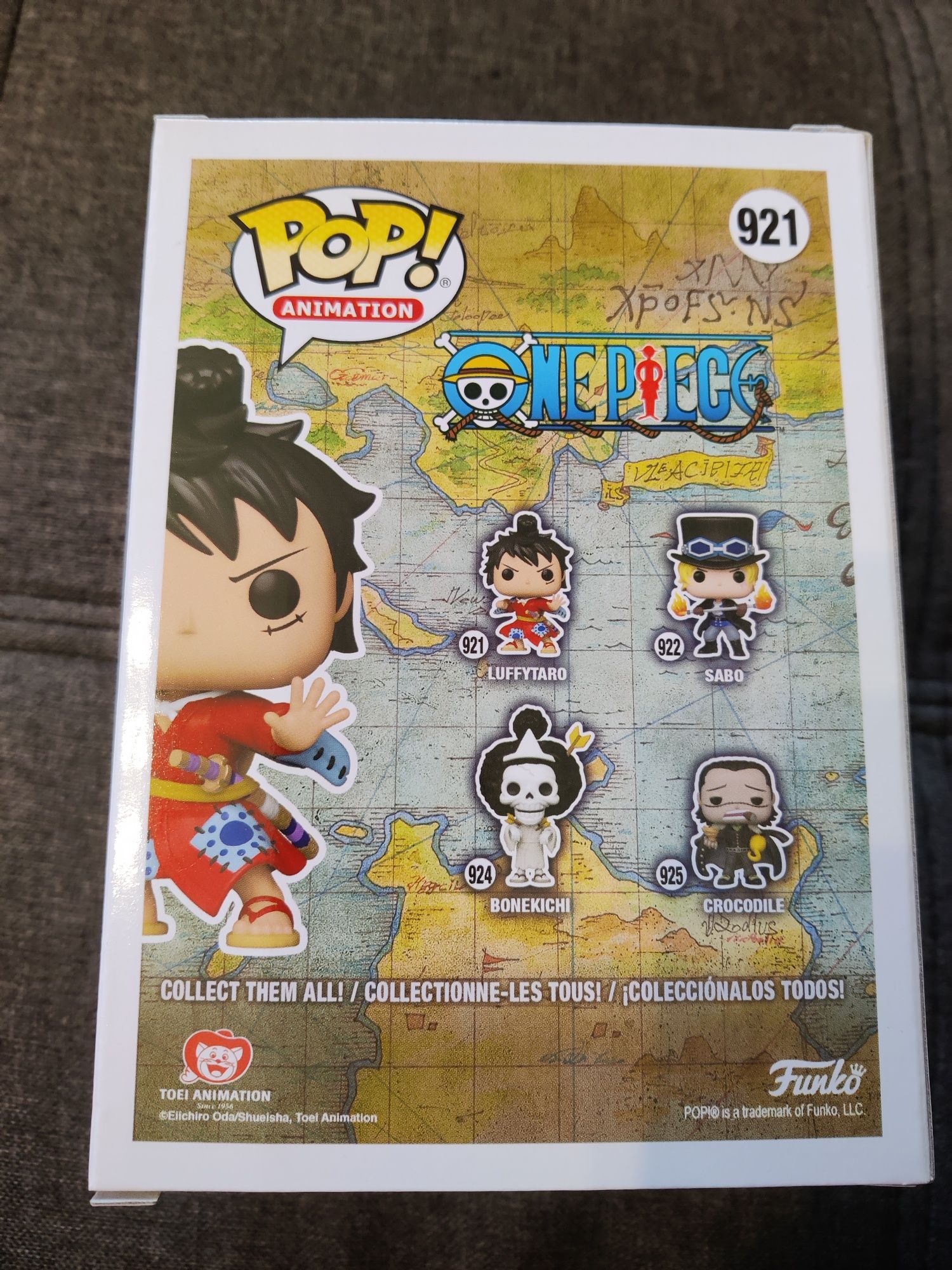 Oryginalny Funko pop One Piece Luffy Taro metallic